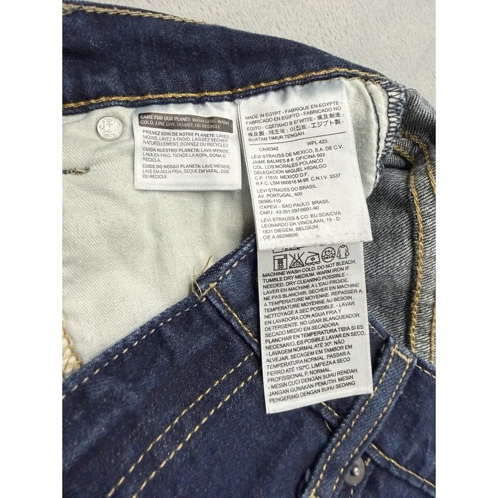 Levi's 527 Jeans Mens 30x30 Blue Denim Low Rise Bootcut Western Cowboy Workwear